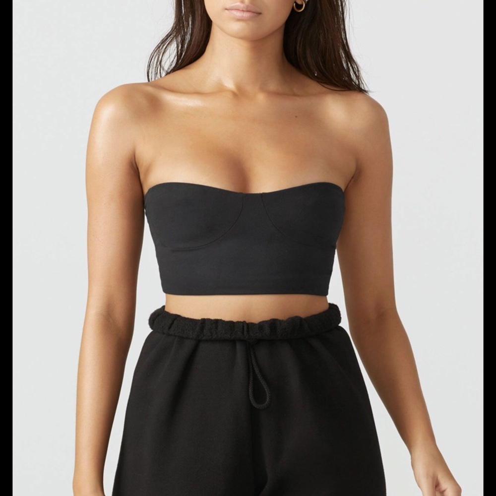 NWOT Joah Brown Bustier tube top sueded